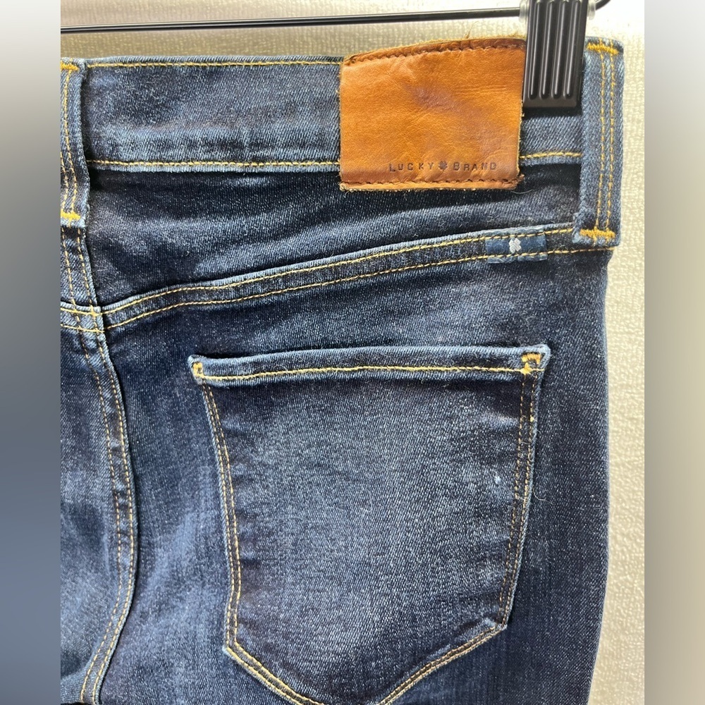 Lucky Brand Brooke BootCut Jeans Womens 4/27 Stretch Blue Denim Pants Cute 2135 - Picture 10 of 11